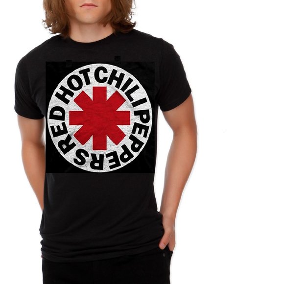 Red Hot Chili Peppers Logo funk metal rock Official T-Shirt L NWT - Picture 1 of 3